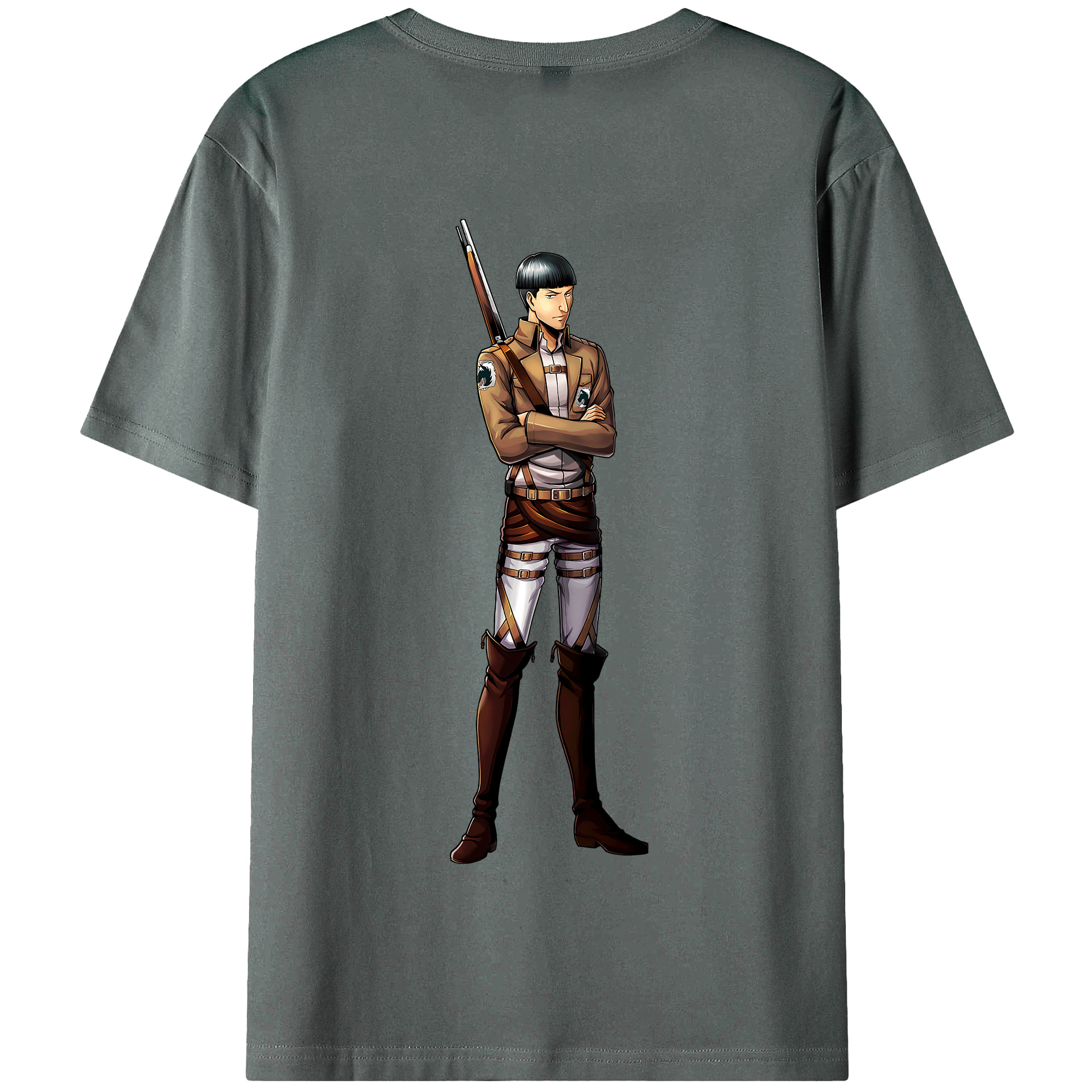 （画像用） 進撃の巨人 Attack on Titan 綿100％半袖Tシャツ（背面プリント）